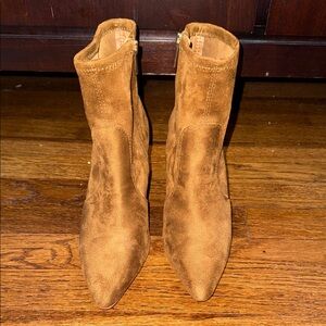 Jessica Simpson Brown Suede Ankle Booties